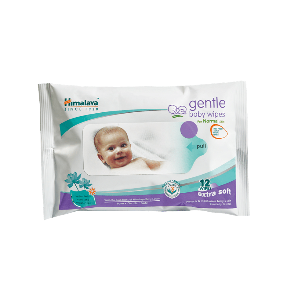 Himalaya Gentle Baby Wipes | 12 Pulls Per Pack