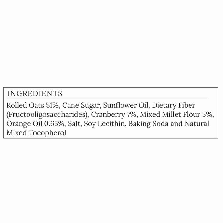 Monsoon Harvest Crunchy Millet Granola Bars - Cranberry Orange