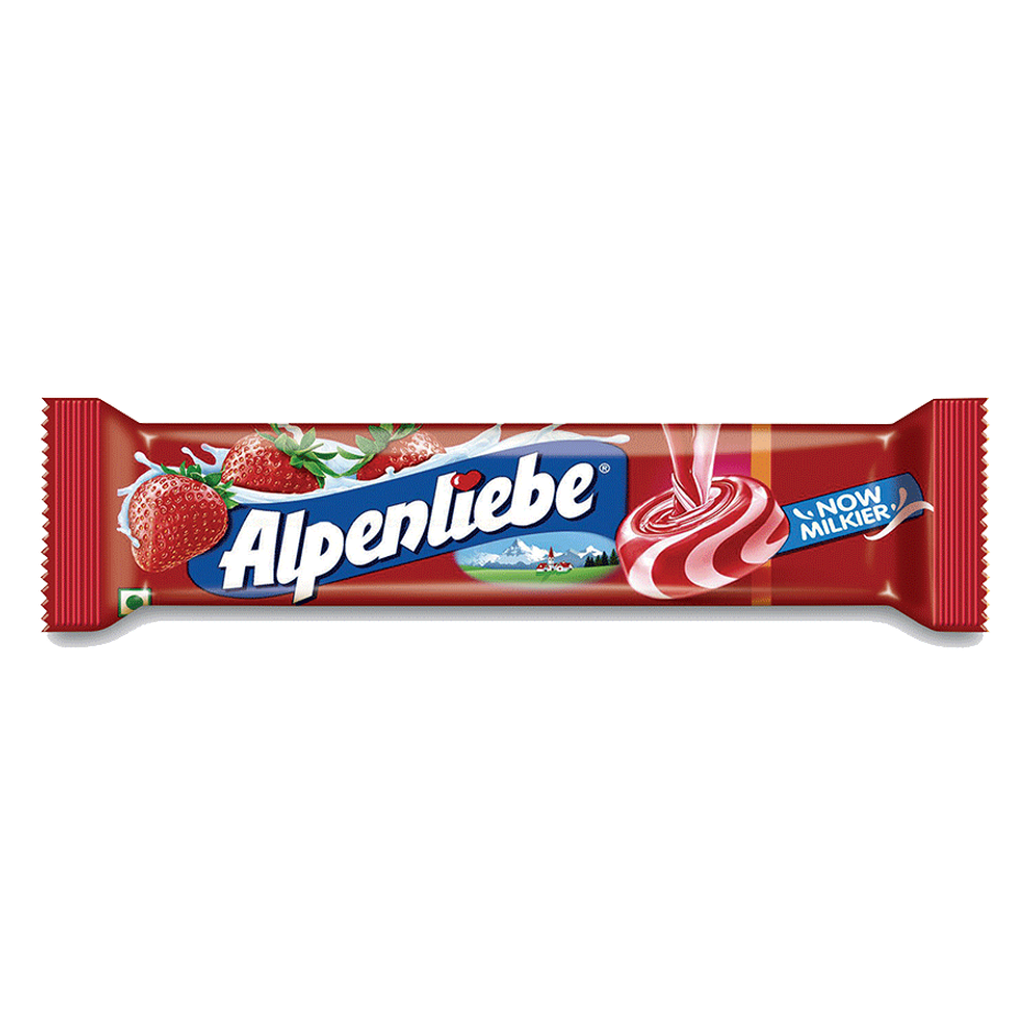 Alpenliebe Gold Cream Strawberry Candy Stick