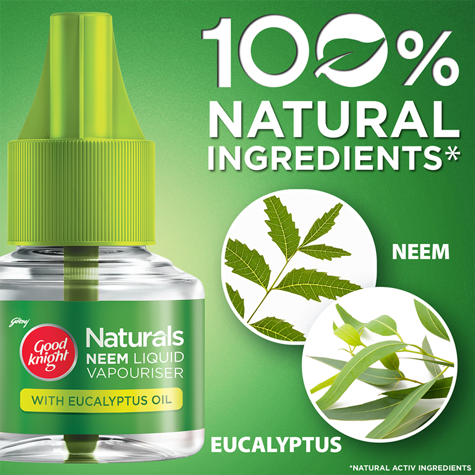 Good Knight Naturals Liquid Vapourizer, Mosquito Repellent Refill