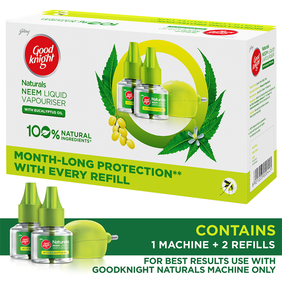 Good Knight Naturals Liquid Vapourizer, Mosquito Repellent Refill