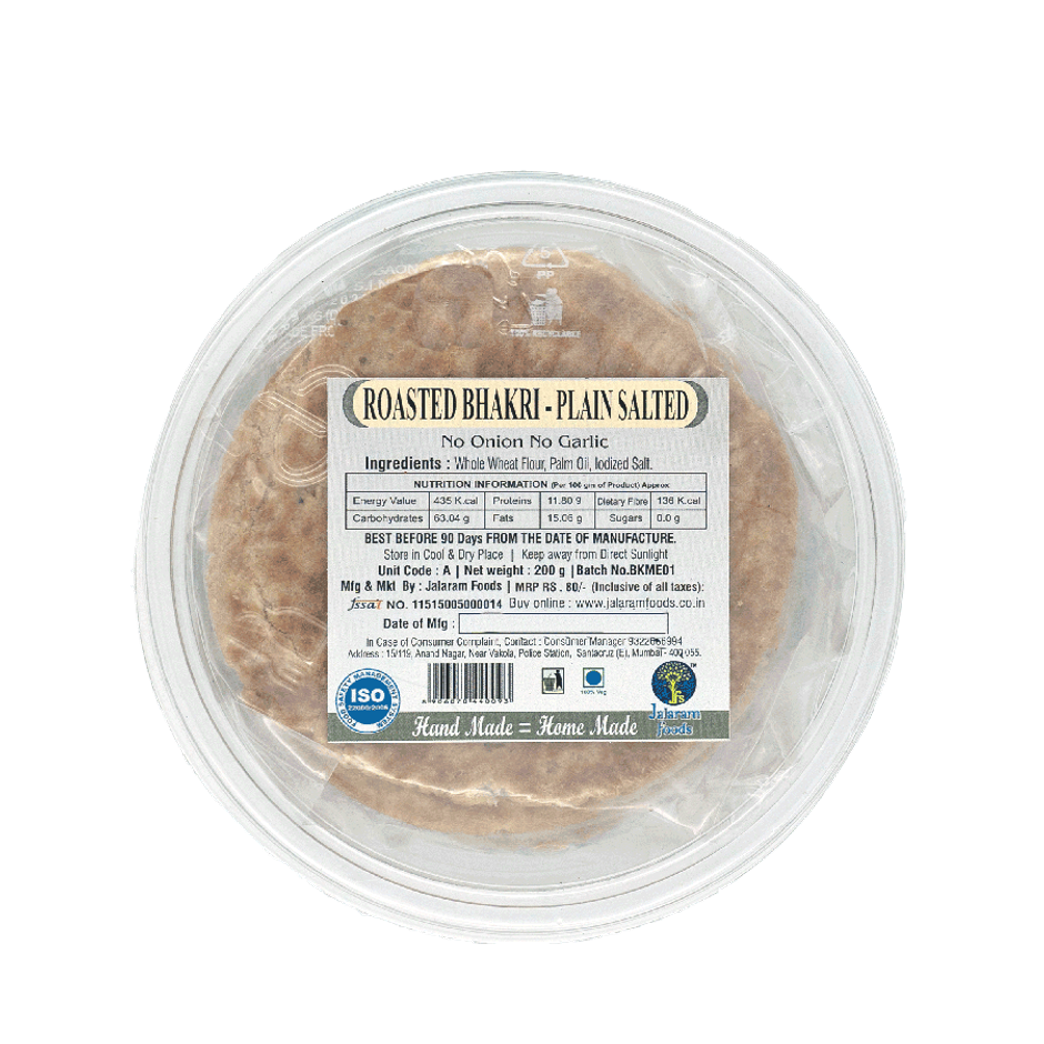Roasted Bhakhri - Plain Salted