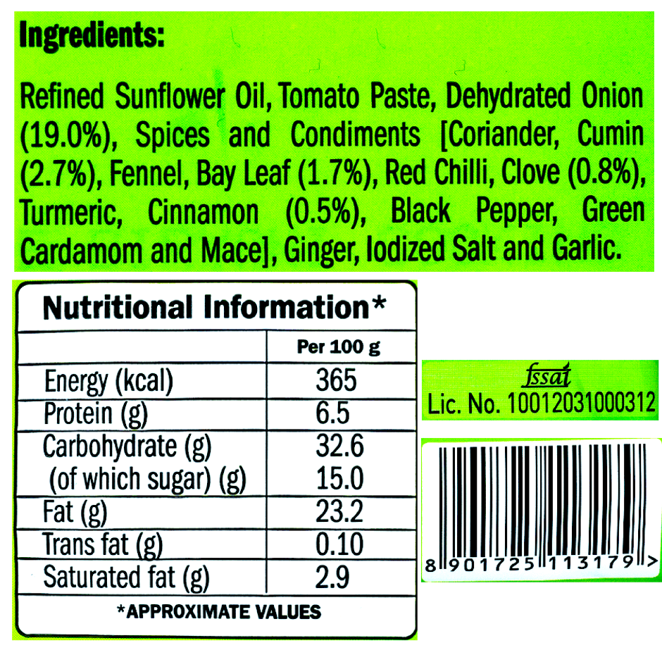 ITC Master Chef Vegetable Biryani Cooking Paste