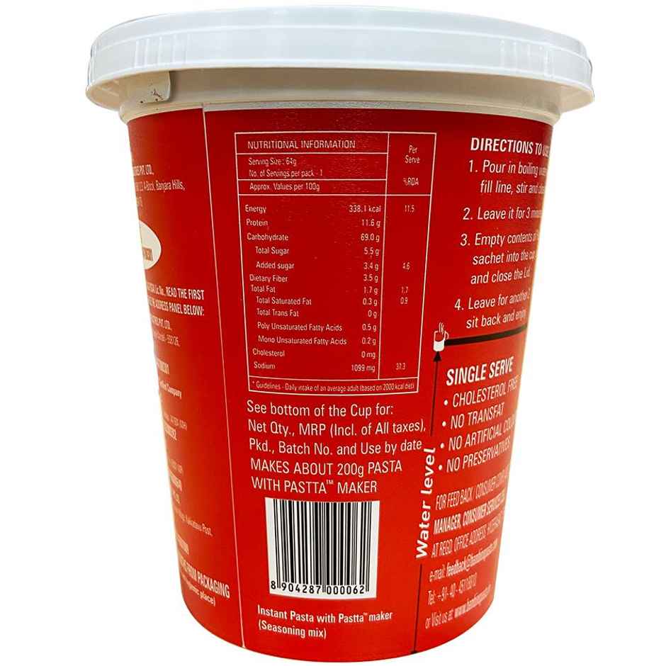 Bambino Instant Pasta Cup Tomato