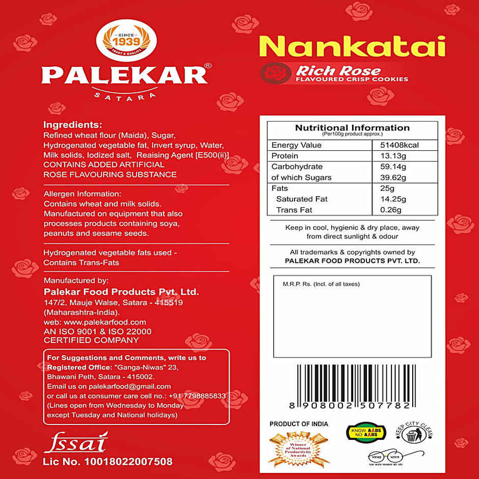 Palekar Rich Rose Nankatai