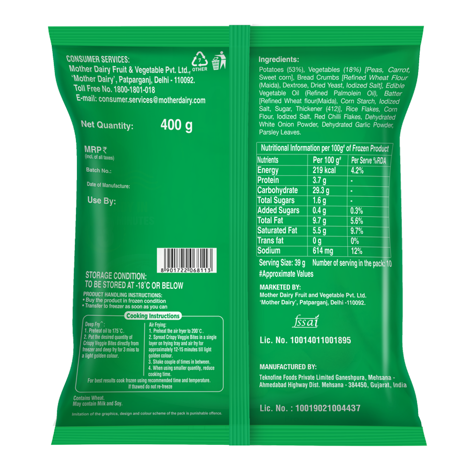 Safal Crispy Veggie Bites