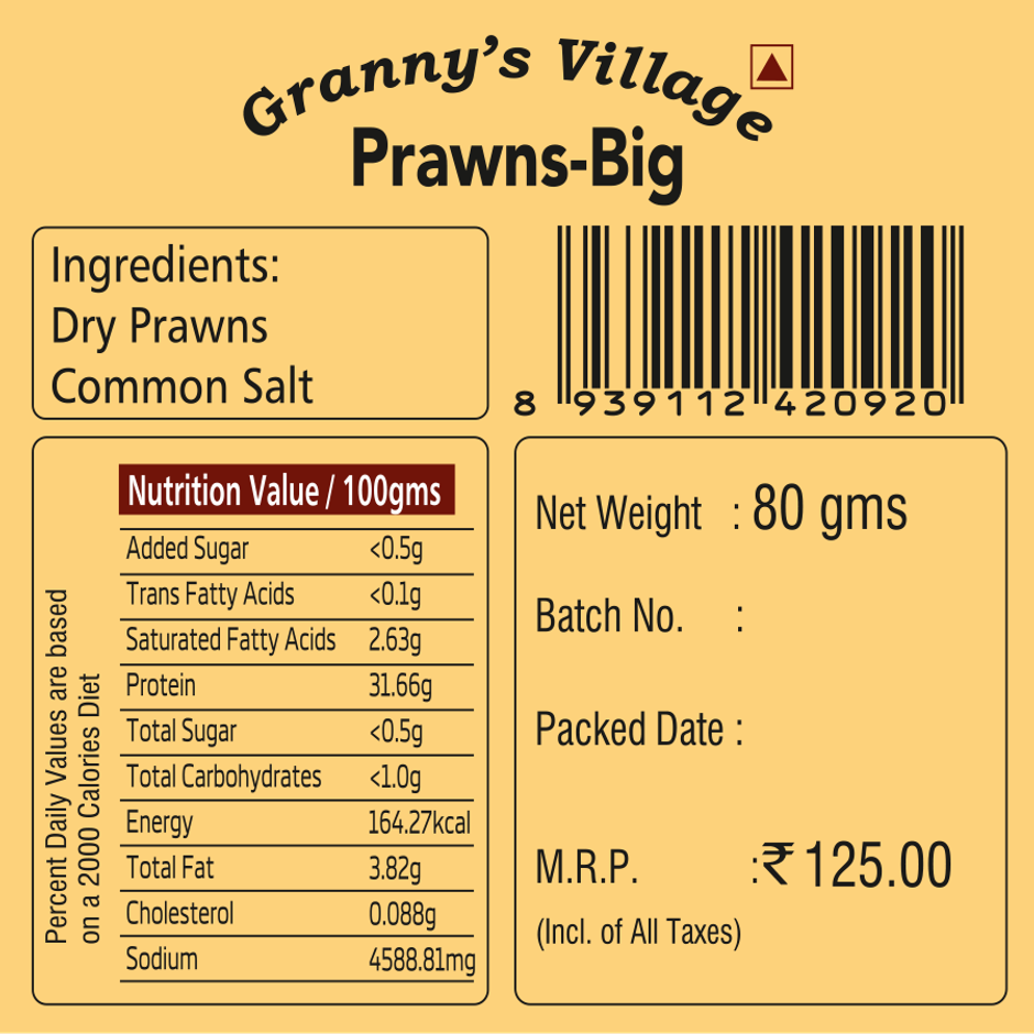 Granny's Village Dry Fish Prawns Big