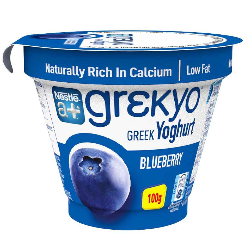 Nestle A+ Blueberry Grekyo Greek Yogurt 