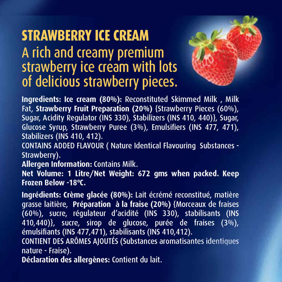 London Dairy Natural Strawberry Ice Cream Cup