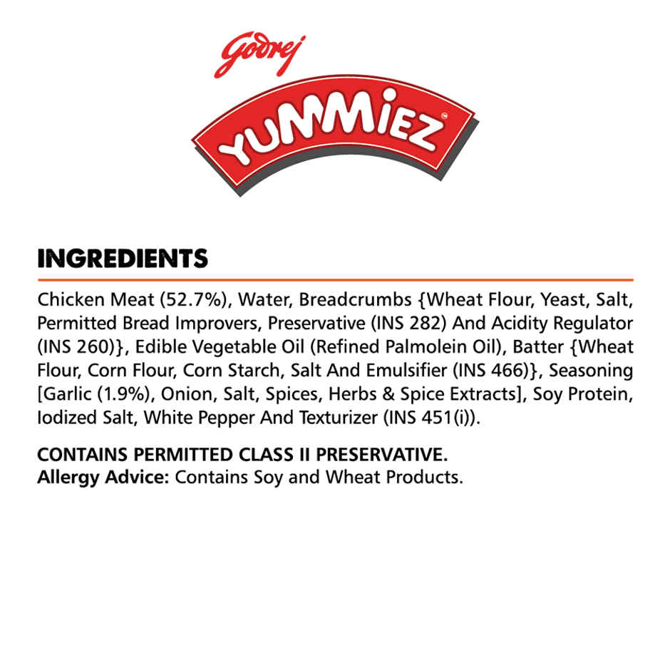 Yummiez Chicken Garlic Fingers Pouch