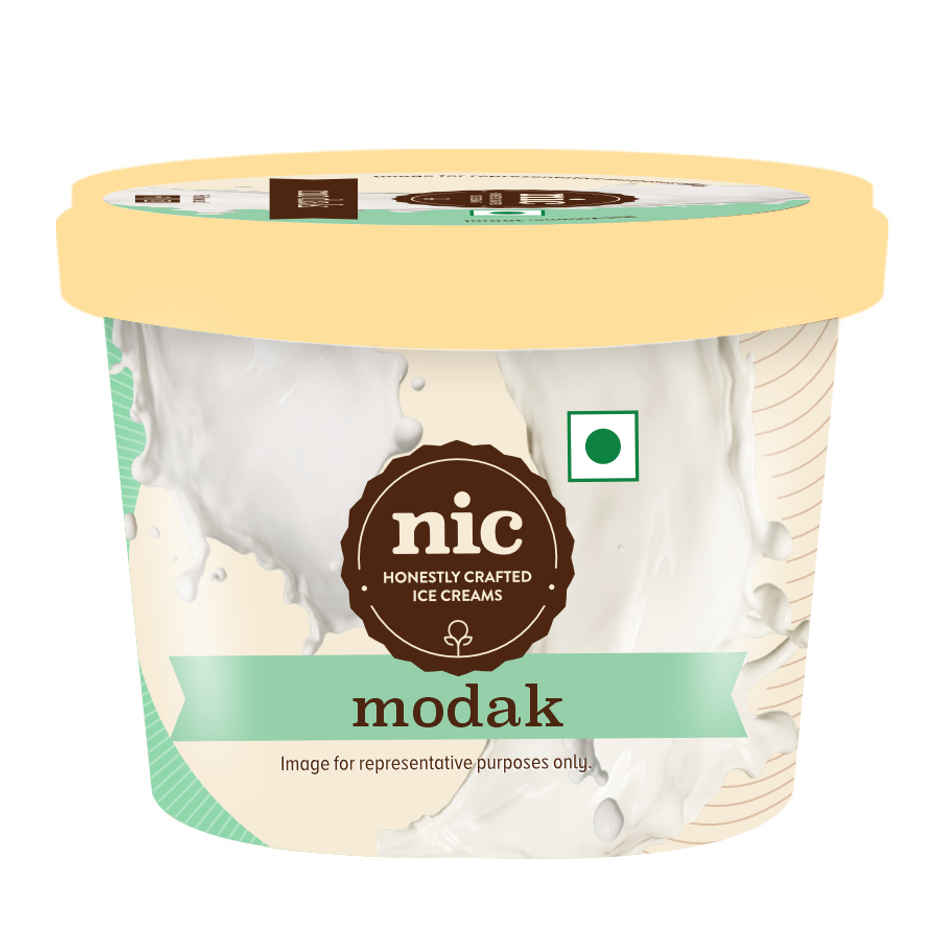 NIC Modak Ice Cream Cup | Preservative Free | No Artificial Flavors
