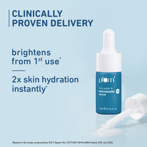 Plum 10% Niacinamide Face Serum with Rice Water & Squalane