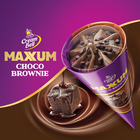 Cream Bell Maxxum Choco Brownie Cone