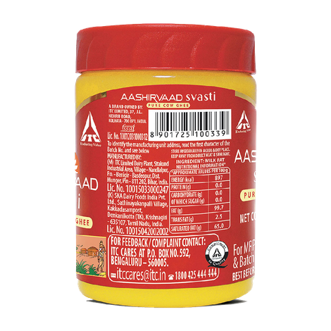 Aashirvaad Pure Cow Ghee, PET Jar, Rich Aroma