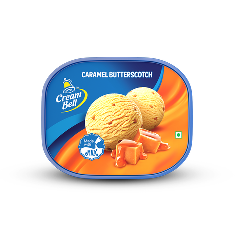 Cream Bell Caramel Butterscotch Ice Cream Tub