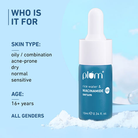 Plum 10% Niacinamide Face Serum with Rice Water & Squalane