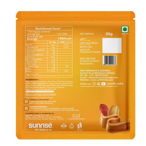 Unifit Peanut Butter Cookies | Nutritious and Crunchy