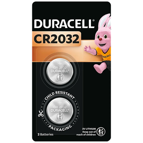 Duracell 3V Lithium Coin Battery|CR2032 |Pack of 2