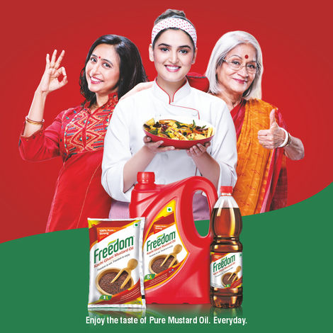 Freedom Kachi Ghani Mustard Oil Bottle