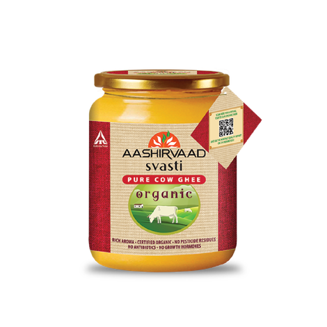 Aashirvaad Organic Pure Cow Ghee, Certified Organic