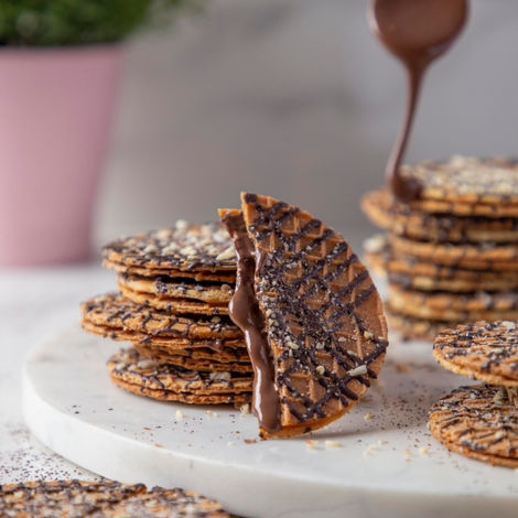 Nova Nova Mini Waffle Cookies - Belgian Chocolate - Pack of 6