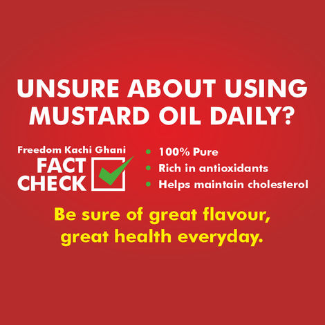 Freedom Kachi Ghani Mustard Oil Bottle