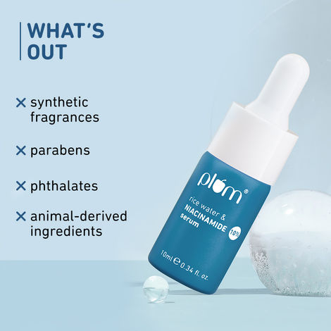 Plum 10% Niacinamide Face Serum with Rice Water & Squalane