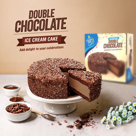 Cream Bell Double Chocolate Ice Cream Cake