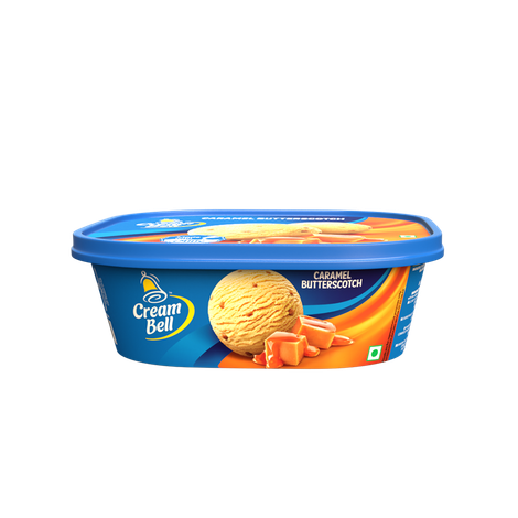 Cream Bell Caramel Butterscotch Ice Cream Tub
