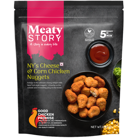 Meaty Story NY's Cheese & Corn Chicken Nuggets