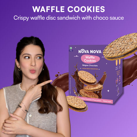 Nova Nova Mini Waffle Cookies - Belgian Chocolate - Pack of 6
