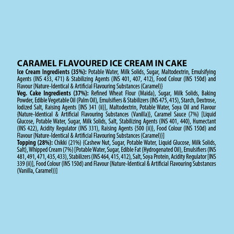 Cream Bell Caramel Crunch Ice Cream Cake