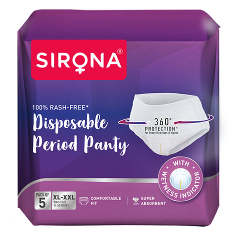 Sirona Disposable Period Panties | XL-XXL