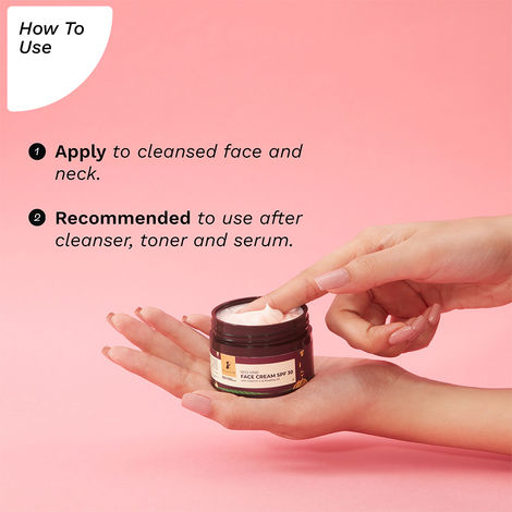 Pilgrim Red Vine Face Cream with SPF 30, Rosehip Oil & Vit C For Anti Ageing, Sun Protection PA+++