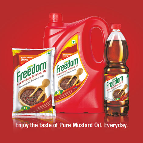 Freedom Kachi Ghani Mustard Oil Bottle