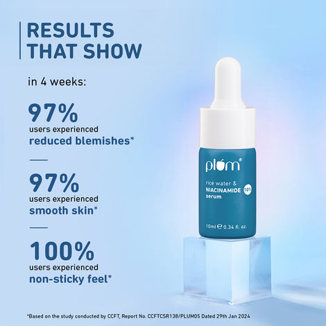 Plum 10% Niacinamide Face Serum with Rice Water & Squalane