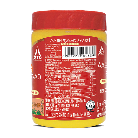 Aashirvaad Pure Cow Ghee, PET Jar, Rich Aroma