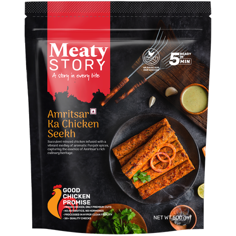 Meaty Story Amritsar Ka Chicken Seekh