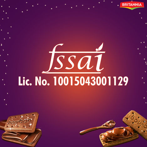 Britannia The Original Bourbon Chocolate Cream Biscuits | Buy 4 Get 1 Free Combo