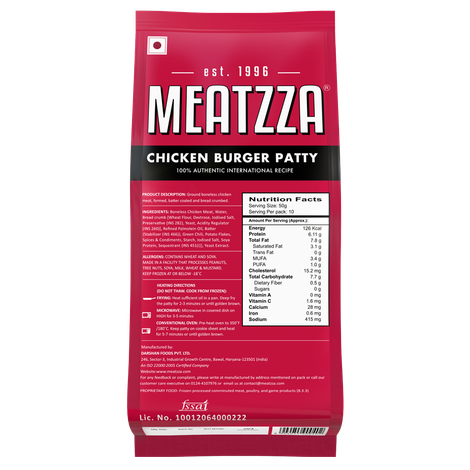 Meatzza Chicken Burger Patty
