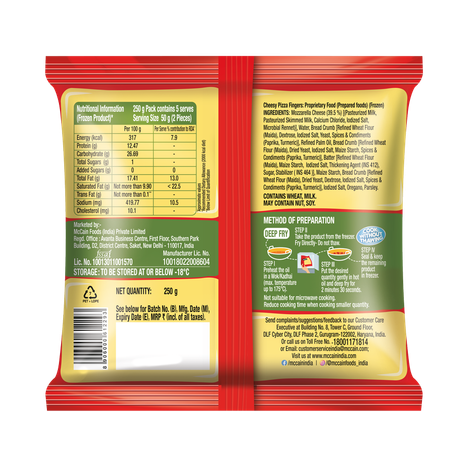 McCain Cheesy Pizza Finger