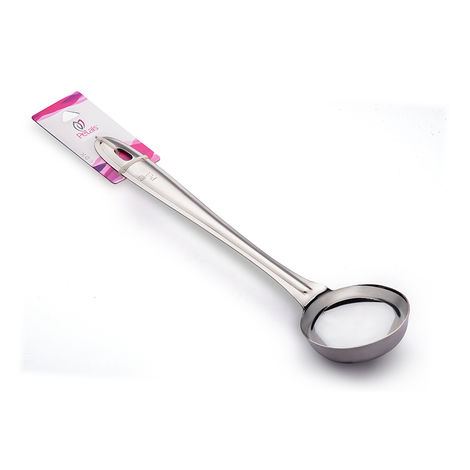 Petals Stainless Steel Cooking/Serving/Spoon - Soup/Dal/Sambar/Curry Ladle | 26.5 cm