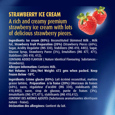 London Dairy Natural Strawberry Ice Cream Cup