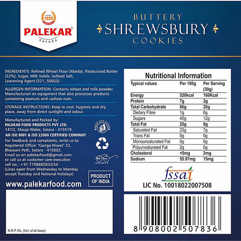 Palekar Buttery Shrewsbury Cookies