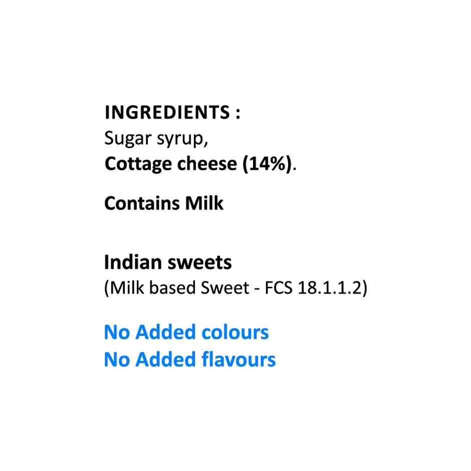 A2B Rasgulla Tin | Soft & Juicy