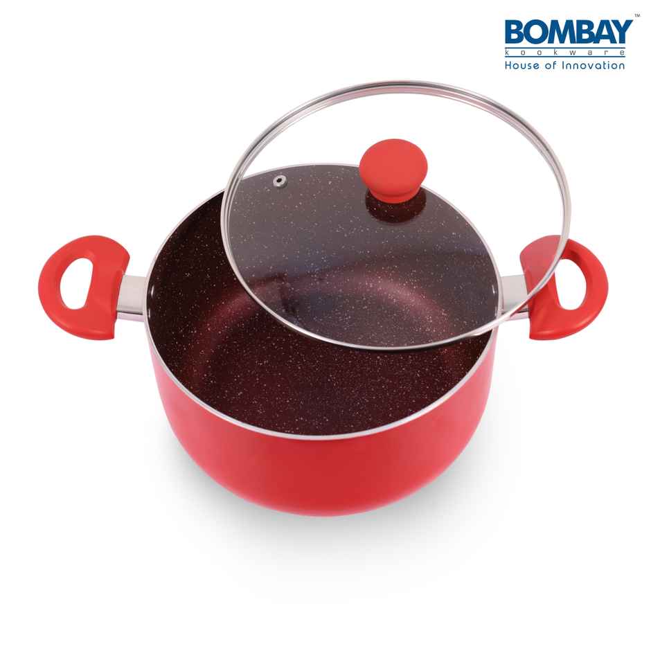 Bombay Kookware Biriyani Pot | 24 cm | 4 L | Induction Compatible | Induction Bottom