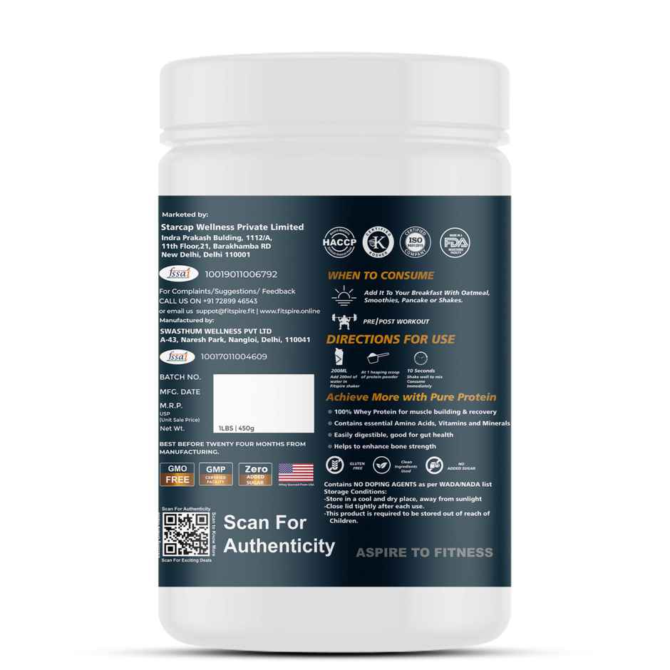 Fitspire Fit Super Whey Protein - Cooike & Cream (1 Lbs)