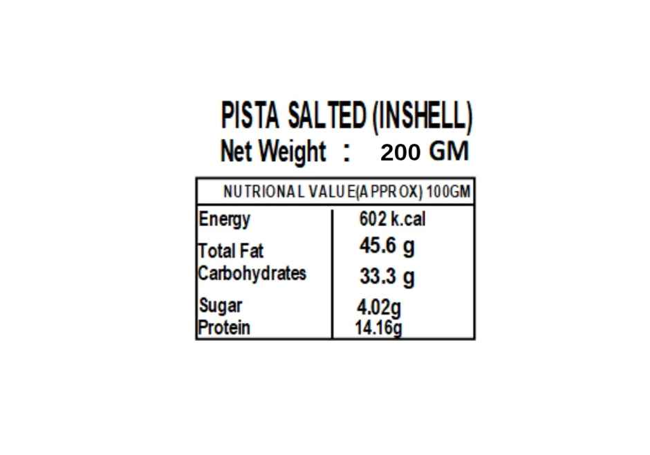 VANDU Pistachio Roasted Salted