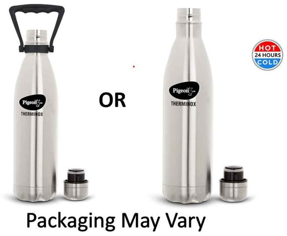 Pigeon Stainless Steel Vacuum Bottle | Silver | 1 L