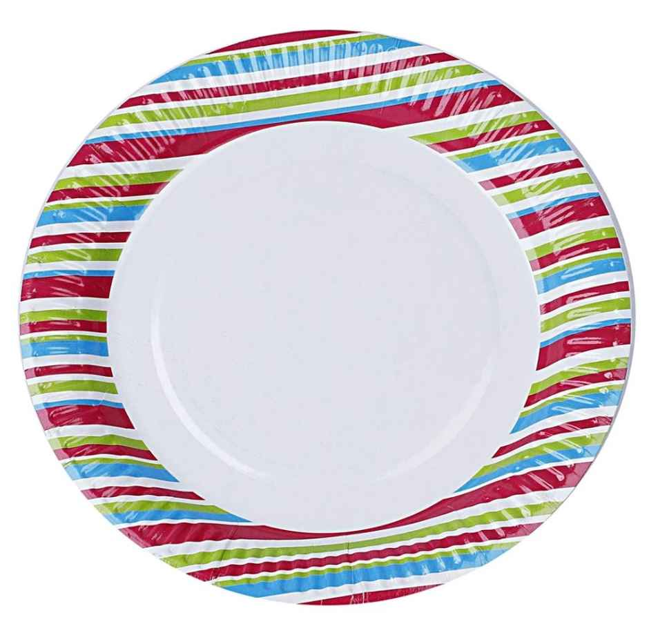 Origami Printed Disposable Plates | 23cm/9 Inch